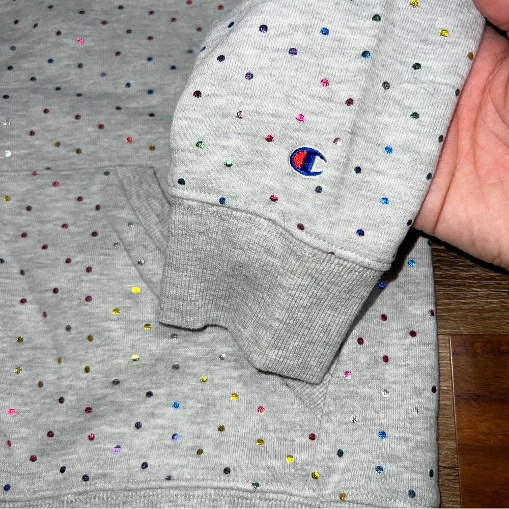Champion Girls 2-Piece Multi-Color Polka Dot Hoodie and Sweatpants Set, Size XL - Picture 7 of 15